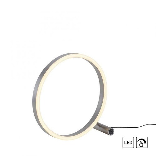 Stolní lampy dekorační - LD 15390-95 RITUS LED stolní lampa hliník, kruhová, pr.30cm, dotykový stmívač, Switchmo, teplá bílá 3000K - LEUCHTEN DIREKT / JUST LIGHT - foto 1