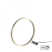 Stolní lampy dekorační - LD 15390-95 RITUS LED stolní lampa hliník, kruhová, pr.30cm, dotykový stmívač, Switchmo, teplá bílá 3000K - LEUCHTEN DIREKT / JUST LIGHT