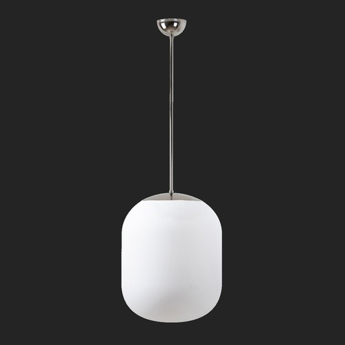 Nouzové osvětlení - OS TAN66497 TANIA P2 závěsné skleněné svítidlo nerez leštěná / bílá IP40 3000 K 41W LED nouzové kombinované 3 h (původní kód OS 66497) - OSMONT - foto 1