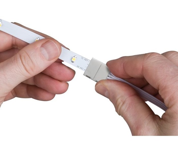 Příslušenství pro LED pásky - P 70488 Klip - spojka YourLED ECO 2ks bílá, plast - PAULMANN - foto 1