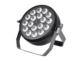 Jevištní efekty - Napájení / výstup LED Slim Flat PAR Může 18x 10W RGBWA + UV 6 v 1