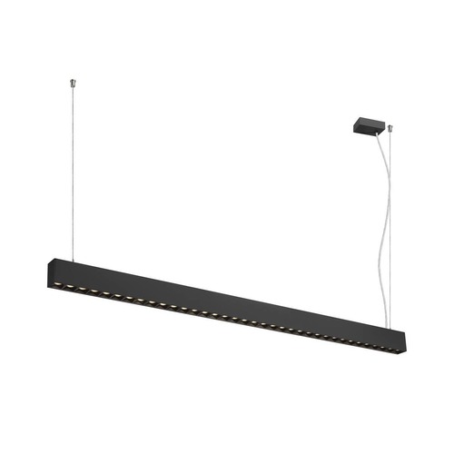 Podélná - LA 1010514 GLENOS® PRO závěsné svítidlo, 1, 5 m, DALI, UGR16, délka závěsu 210 cm, 3000K, 75°, černá - BIG WHITE (SLV) - foto 1