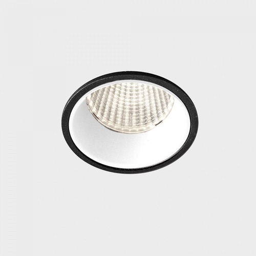 Kruhová - KHL K51100.02.RF.BK-WH.38.ST.8.30 VERSUS zapuštěné svítidlo s rámečkem černá-bílá 10 W 3000K nestmívatelné - KOHL-Lighting - foto 1