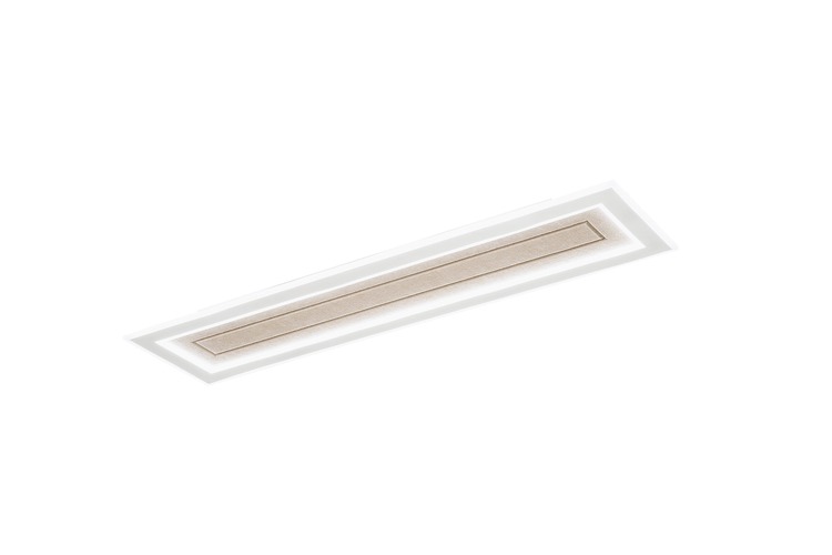 Hranatá - FAN I-AUX-RT120-BG Stropní svítidlo Aux béžové PMMA, obdélník, 40 W, CCT 3000/4000/6500 K, 120 x 30 x 5,5 cm - FANEUROPE - foto 1