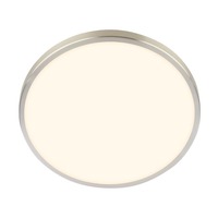 Kruhová - BRILO 3961012 BRILONER Nobre stropní svítidlo pr.33 cm - 17,5W, 2400lm, teplá bílá, LED, matný nikl 3961012
