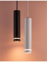 Válec - NV 9387003 Závěsné svítidlo ESCA černý hliník a akryl GU10 1x10W IP20 220-240V bez žárovky - NOVA LUCE