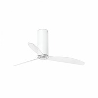 Ventilátory - FARO 32033 TUBE FAN, bílá/transparentní, stropní ventilátor s DC motorem - FARO
