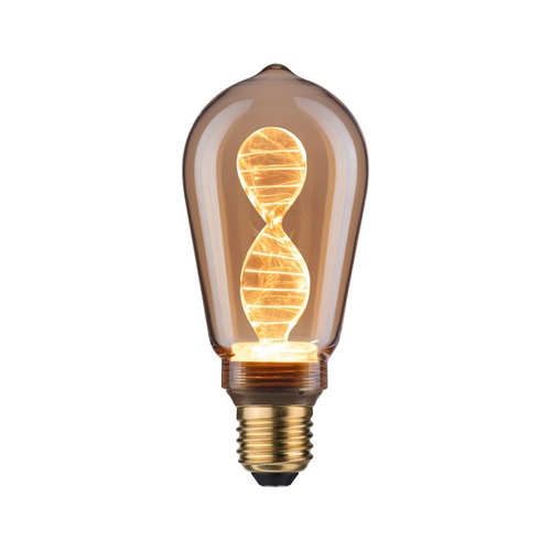 E27 - P 28885 Inner Glow Edition LED žárovka Helix E27 230V 3,5W 1800K zlatá - PAULMANN - foto 1