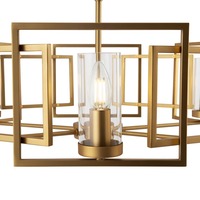 Dekorativní - M H009PL-06G Závěsné svítidlo Bowi 6xE14 240W zlatá kov sklo designové - MAYTONI