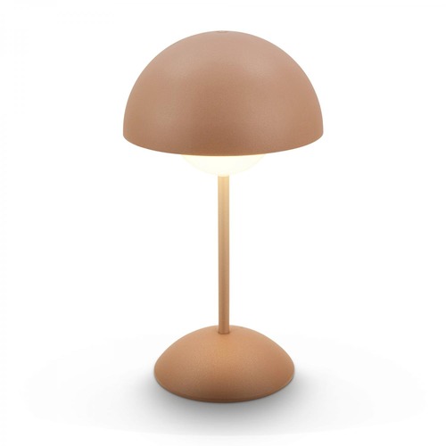 Stolní lampy dekorační - BRILO 7578014 BRILONER Kugle stolní lampička - 3W, 250lm, bezdrátová, LED, stmívatelné, dotykový vypínač, teplá bílá, kávová 7578014 - foto 1