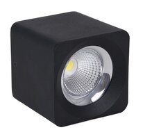 Hranatá - CEN QBNE-109040 Stropní SVÍTIDLO LED QUBE ČERNÉ 90x90x90mm 10W/230VAC 4000K 800Lm 45d IP20  - CENTURY