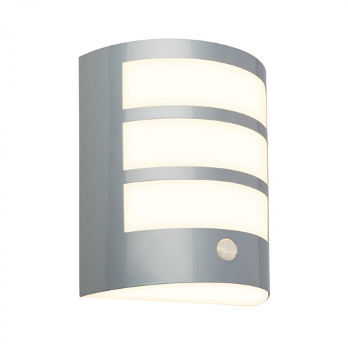 Nástěnná - BRI 3795014 LED nabíjecí nástěnné svítidlo, venkovní, pohybové čidlo, soumrakový senzor, IP44, matný chrom - BRILONER - foto 1