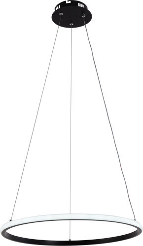 LED přívěšek - LED závěsná lampa CCT 30W černá stmívatelné + dálkové ovládání - foto 1