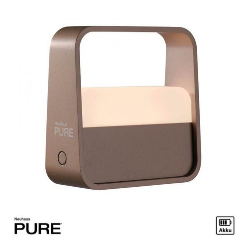 Stolní lampy dekorační - PN 4055-97 LED stolní lampa Pure Go bronz na baterie dotykový vypínač USB 2700K - PAUL NEUHAUS - foto 1