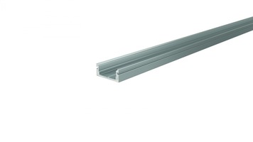 Al profily k přisazení - IMPR 970020 AU-01-10 plochý U-profil pro 10 - 11,3 mm LED pásek matná stříbrná - LIGHT IMPRESSIONS