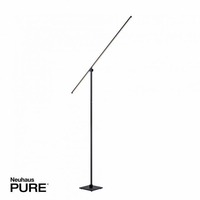 Stojací lampy - PN 407-18 PURE Grafo LED stojací svítidlo lampička na čtení nastavitelné stmívatelné 3000K černá perleť - PAUL NEUHAUS