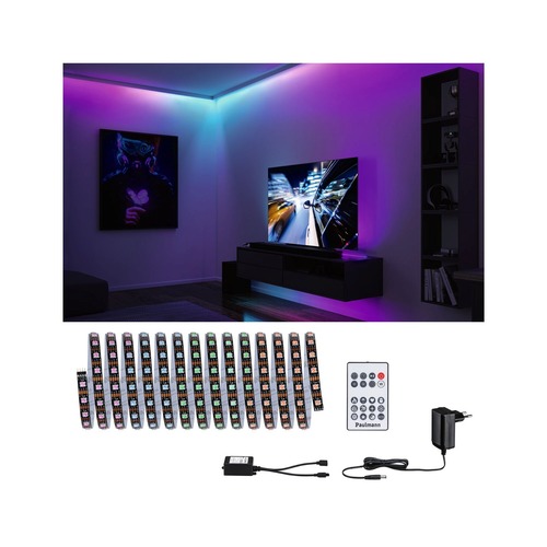 Dekorační - P 78888 EntertainLED LED pásek Dynamic RGB 5m 10,5W 60LEDs/m RGB+ 15VA - PAULMANN - foto 1