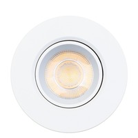 Koupelnová - SLC SLC1282 Vestavné LED svítidlo LuxOne 6 W 220-240 V 3000 K IP44 stmívatelné 36° Ra90 bílé - TLG