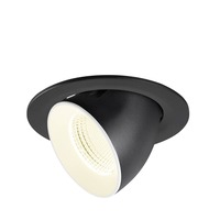 Kruhová - LA 1009746 NUMINOS® GIMBLE L Stropní vestavné svítidlo, 4000 K, 55°, IP20, kulaté, černé / bílé - BIG WHITE (SLV)