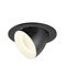 Kruhová - LA 1009746 NUMINOS® GIMBLE L Stropní vestavné svítidlo, 4000 K, 55°, IP20, kulaté, černé / bílé - BIG WHITE (SLV)