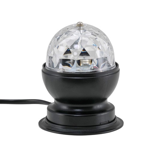 Stolní lampy dekorační - BRILO 7347-015 RGB LED stolní lampa, pr. 8,8 cm, 3 W, černá - BRILO - foto 1