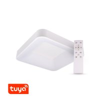 Hranatá - SMART Tuya LED svítidlo ZULU 48W CCT hranaté bílé