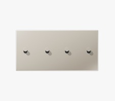 Vypínače a zásuvky - JU ES12-250K1 Dvojitý dvojhmatník s páčkami ušlechtilá ocel ES 12-250 K 1 - JUNG