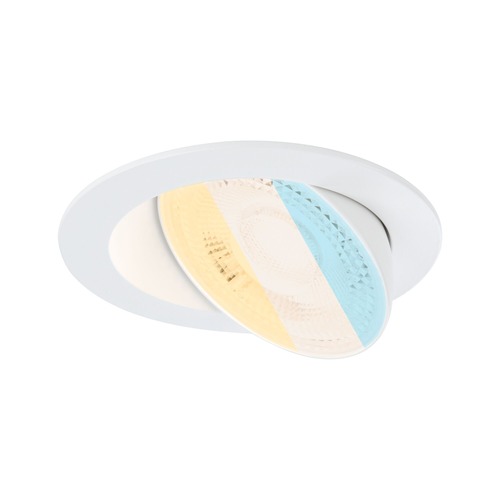 Kruhová - P 92253 LED vestavné svítidlo White Select Aumus spot kruhové 105mm 90° 5W 230V stmívatelné 2700 - 6500K bílá - PAULMANN - foto 1