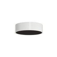Kruhová - OS KRU60024 KRUGER 1 FC stropní/nástěnné plastové svítidlo bílá / černá IP40 3000 K 18W LED - OSMONT