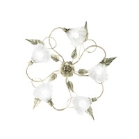 Dekorativní - FAN I-ISOTTA-PL5 Stropní svítidlo Isotta, slonová kost, 5 x E14, 68 x 20 cm - FANEUROPE