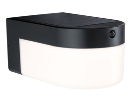 Nástěnná - P 95747 Hybrid LED venkovní nástěnné svítidlo Calyne domovní 230V + solární IP44 hranaté 145x229mm 3000K 2,3W 230V černá - PAULMANN