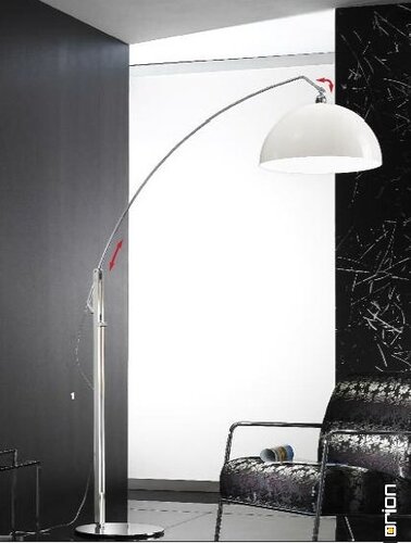 Stojací lampy - OR STL 12-1130/1 Stojací lampa 1x75W E27 satin, rozměry 174x214x90cm - ORION - foto 1