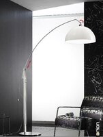 Stojací lampy - OR STL 12-1130/1 Stojací lampa 1x75W E27 satin, rozměry 174x214x90cm - ORION