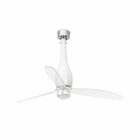 Ventilátory - FARO 32000-9 ETERFAN M LED, bílá/transparentní, stropní ventilátor s DC motorem - FARO