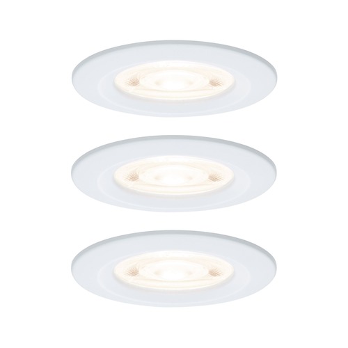 Koupelnová - P 92278 LED vestavné svítidlo Nova GU10 Flat nevýklopné IP44 3x4,9W 230V 2700K bílá mat - PAULMANN - foto 1