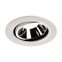Kruhová - LA 1003693 NUMINOS® MOVE DL L vnitřní LED zápustné stropní svítidlo bílá/chrom 4000 K 55° otočné a výkyvné - BIG WHITE (SLV)