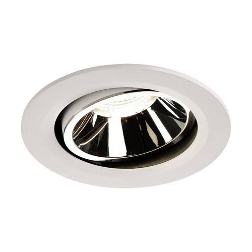 Kruhová - LA 1003693 NUMINOS® MOVE DL L vnitřní LED zápustné stropní svítidlo bílá/chrom 4000 K 55° otočné a výkyvné - BIG WHITE (SLV) - foto 1