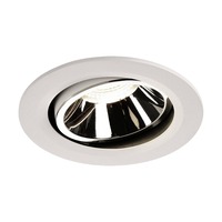 Kruhová - LA 1003693 NUMINOS® MOVE DL L vnitřní LED zápustné stropní svítidlo bílá/chrom 4000 K 55° otočné a výkyvné - BIG WHITE (SLV)