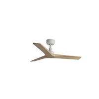 Ventilátory - FARO 34281 KLIM S stropní ventilátor, bílá/světlý dub DC - FARO