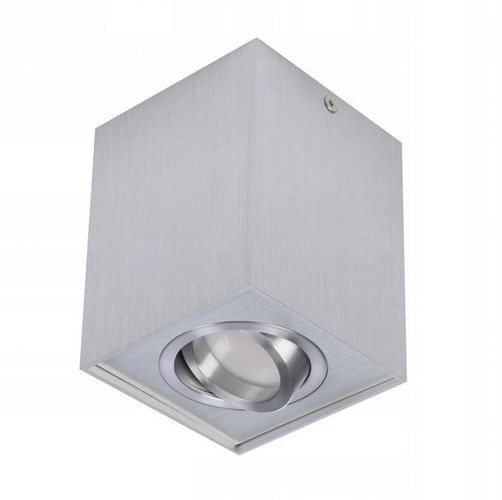 Downlight - AZZ AZ0991 Stropní bodové přisazené svítidlo Azzardo Eloy 1 aluminium AZ0991 GU10 1x50W IP20 9,5cm hranaté hliníkové - AZZARDO - foto 1