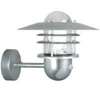Nástěnná - NOR 74501031 Venkovní nástěnné svítidlo Agger Sensor 1x60W E27 galvanizovaná čirá - NORDLUX