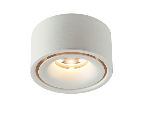 LED svítidla - LED Downlight povrchová montáž 10W bílá 3000K BRIDGELUX-CHIP - foto 1