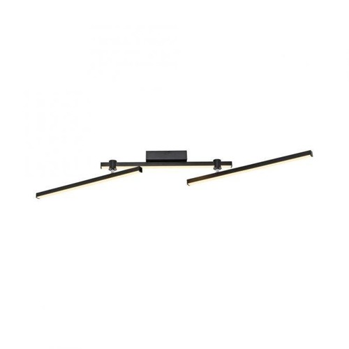 Podélná - LD 14357-18 Kolekce Schöner Wohnen LED stropní svítidlo STRAIGHT, černá, nastavitelná ramena, 3000K - JUST LIGHT - foto 1