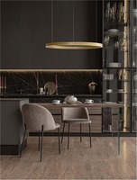 Kruhová - NV 9345669 Závěsné svítidlo ELOWEN broušený zlatý hliník a silikon LED 100W 3000K stmívatelné - NOVA LUCE