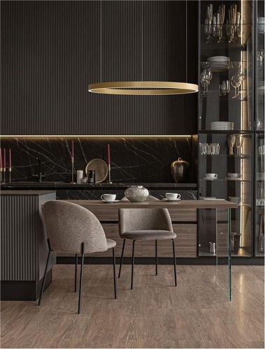 Kruhová - NV 9345669 Závěsné svítidlo ELOWEN broušený zlatý hliník a silikon LED 100W 3000K stmívatelné - NOVA LUCE - foto 1