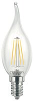 E14 - CEN INM1C-041427 LED FILAMENT SVÍČKA PLAMEN ČIRÁ 4W E14 2700K 470Lm 360d 35x118mm IP20 - CENTURY