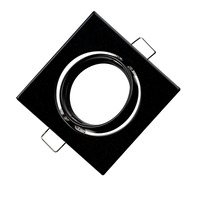 Hranatá - FAN INC-REFLEX-Q-SM1 NER Zápustné svítidlo Reflex, nastavitelné, černé, 8,2 x 8,2 cm - FANEUROPE