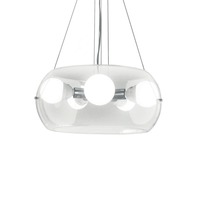 Dekorativní - ILUX 016863 Závěsné svítidlo Ideal LUx Audi-10 SP5 transparente 016863 čiré - IDEALLUX
