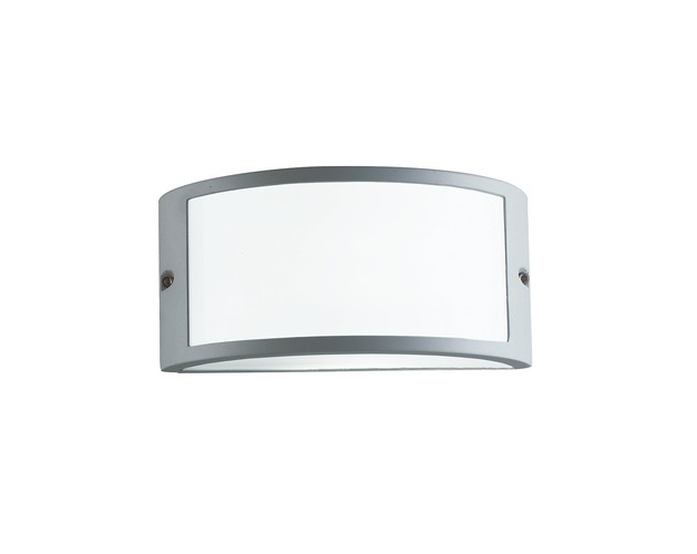 Nástěnná - FAN I-AUSTIN-AP SIL Venkovní nástěnné svítidlo Austin, stříbrné, 1 x E27, IP54, 25 x 13 x 12 cm - FANEUROPE - foto 1