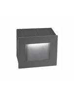 Zapuštěná - NV 727002 Venkovní zapuštěné svítidlo do zdi KRYPTON tmavě šedý hliník LED 3W 3000K 220-240V 15st. IP54 - NOVA LUCE